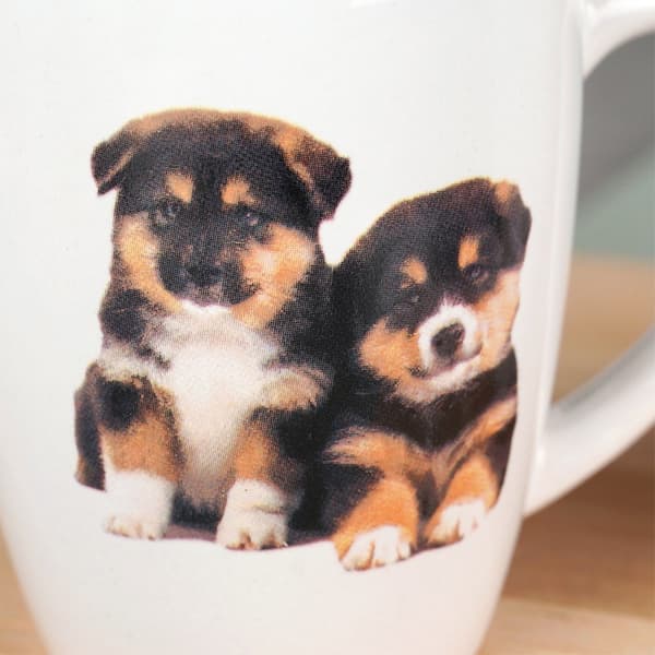 Keramiske kopper med hunde 220 ml 3 stk.