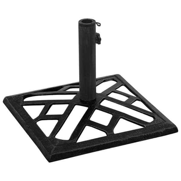 vidaXL paraplyfoplade sort 44x44x31 cm støbejern