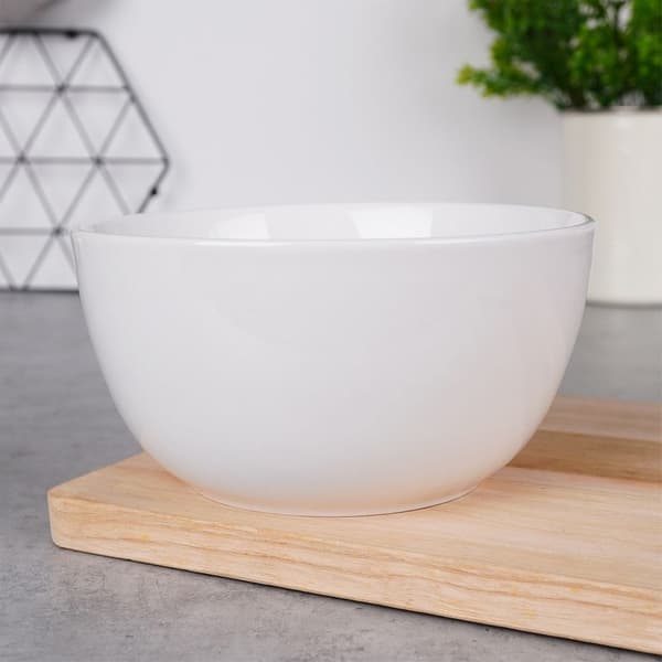 Vit porslinsskål 16 cm, 950 ml