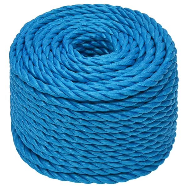 vidaXL Arbetsrep, Blå, 10 mm, 25 m, Polypropylen