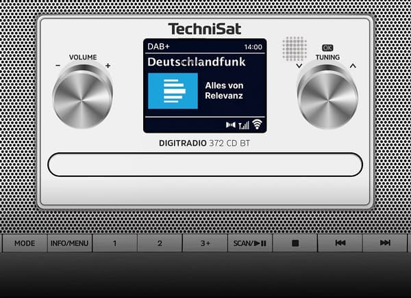 Radio TechniSat INTERNET CD DAB+ FM BT USB 2×5 W DIGITRADIO 372 silver