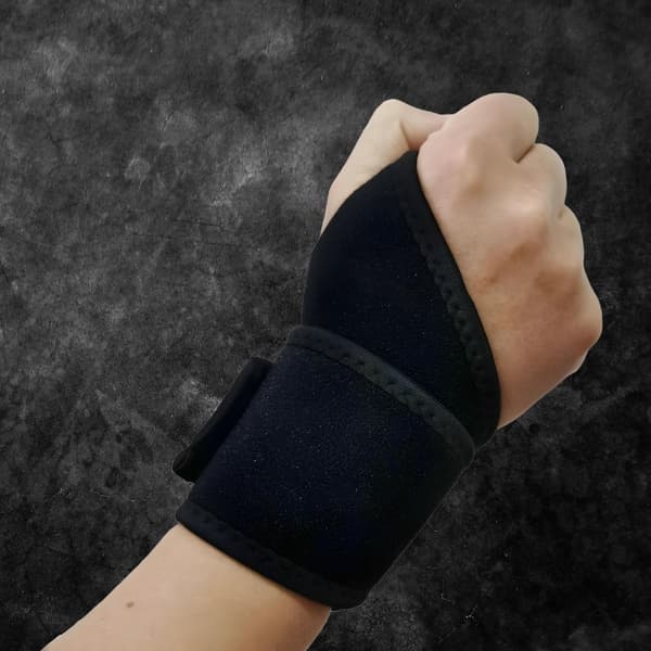 Handledsstabiliserande bandage starkt, fast tummekardborreband