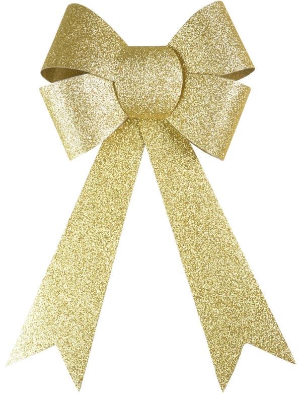 Suuri kultainen glitterrusetti 18,5 x 29 cm