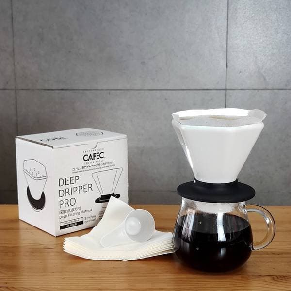 Suodatin CAFEC - DEEP 45 valkoinen 100 kpl DDF-100W