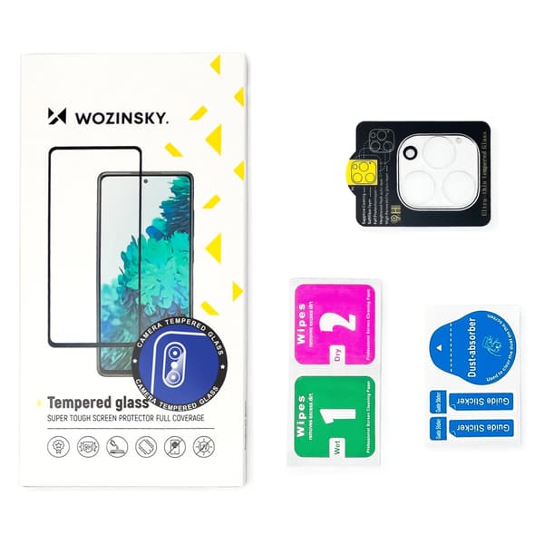Wozinsky Full Camera Glass 9H härdat glas för iPhone 16 Plus kamera