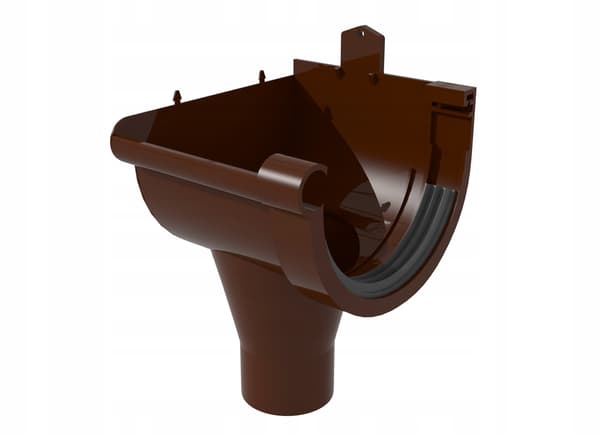 SCALA PLASTICS venstre afløbstragt G80 brun