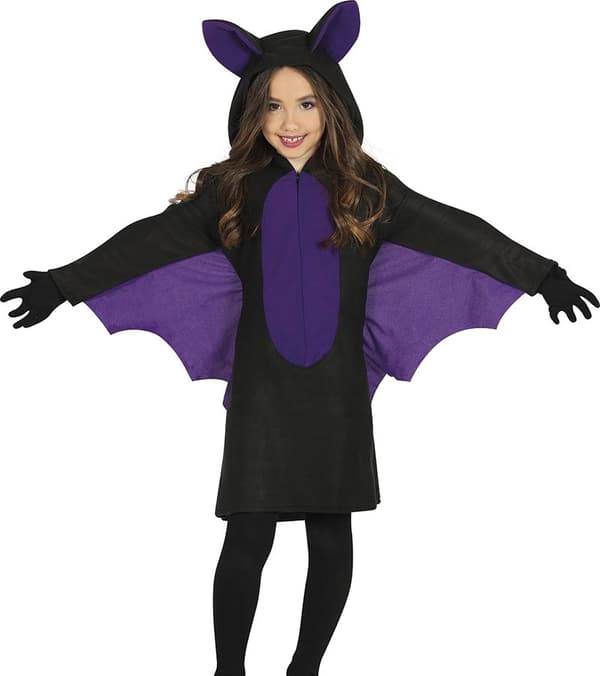 Halloween flagermuskostume til 5-6 år