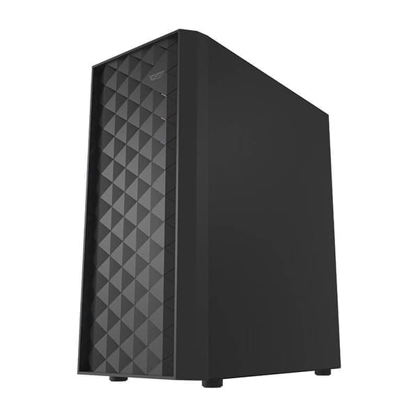 Darkflash DK351 Tietokonekotelo (Musta) + 4 RGB-tuuletinta