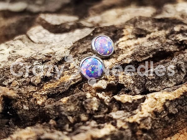 Titanmutter med opal OP38 - TNA-007 1.6/4