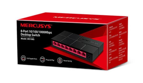 MERCUSYS MS108G-afbryder