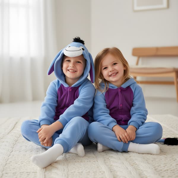 Kigurumi Pyjamas Åsna Eeyore Kostym Barn 115-125cm