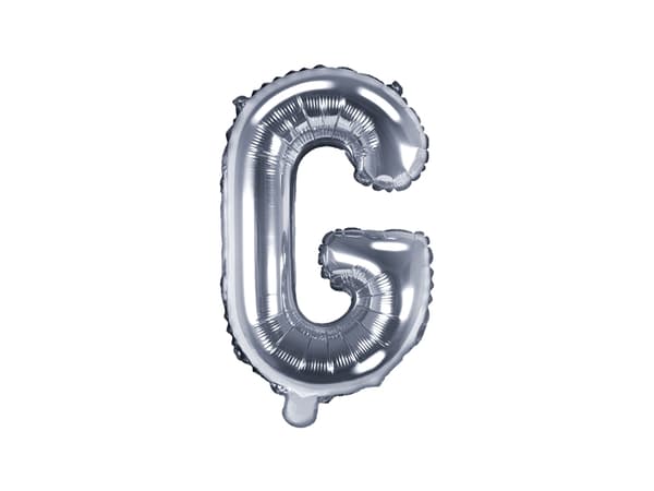 Folieballong Bokstav G 35cm silver 1 st.