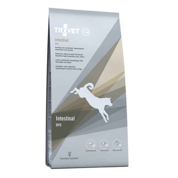 Trovet DPD Intestinal 3 kg tørfoder til hunde med andekød
