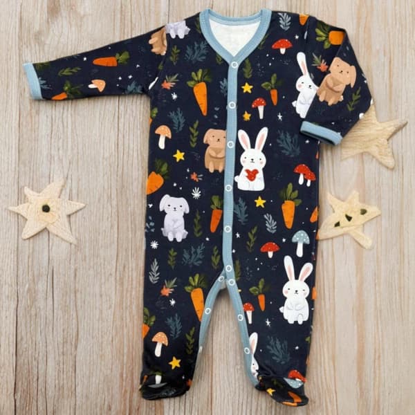 KLÄDER pyjamas med hel dragkedja 92 BARN PYJAMAS SKOGSDJUR