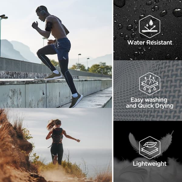 SPIGEN A702 DYNAMIC SHIELD ARMBÅND SORT