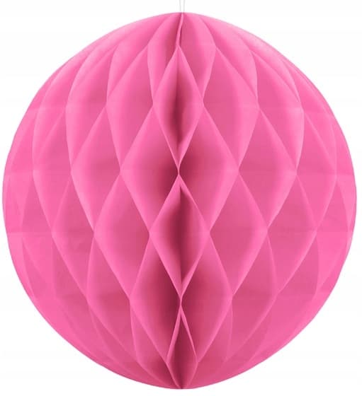 Vaaleanpunainen paperipallo 30 cm, 1 kpl.
