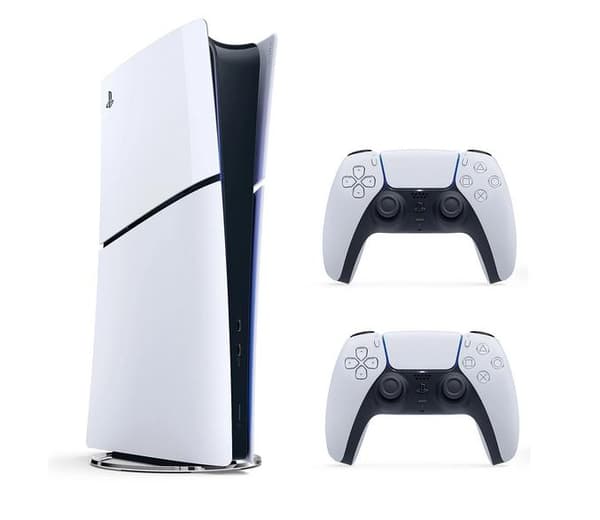 Konsol PLAYSTATION 5 Slim Digital Edition 825GB E Chassis (CFI-2100) + Ekstra Dualsense-controller Hvid-sort