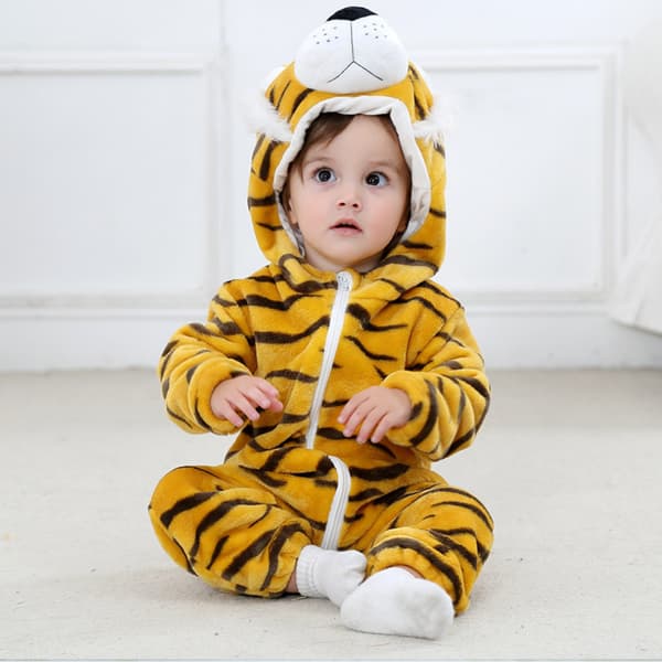 Heldragt til baby Tiger 80 cm: 65-75 cm