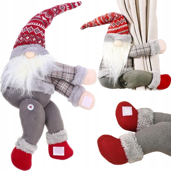Tomte Gardinklaff 59 cm Grå (100) GAB_A