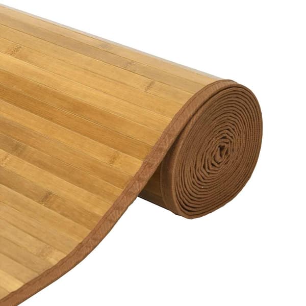 vidaXL Rektangulär matta, naturlig, 70x300 cm, bambu