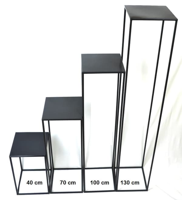 Loft blomställning 100 cm silverfärgad 363