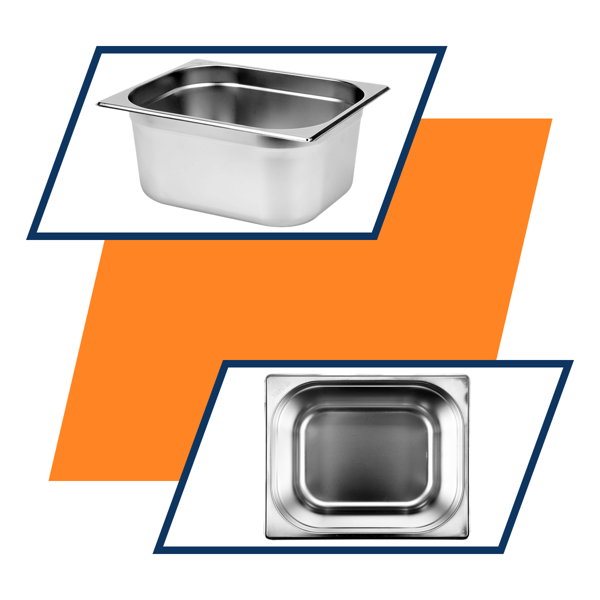 Cateringbeholder i rustfrit stål GN 1/2 150 yg-00264