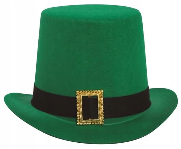 Grøn tophat St. Patricks dag irsk leprechaun-bal