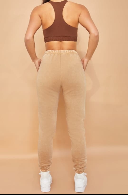 BO+TEE beige afslappede joggingbukser S 0A9F3_A* S 0_9 T3A