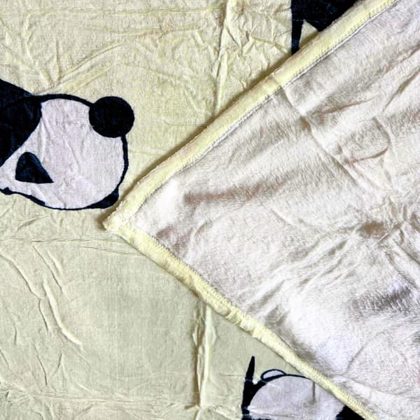 Varm vinter fleece panda tæppe 130x150