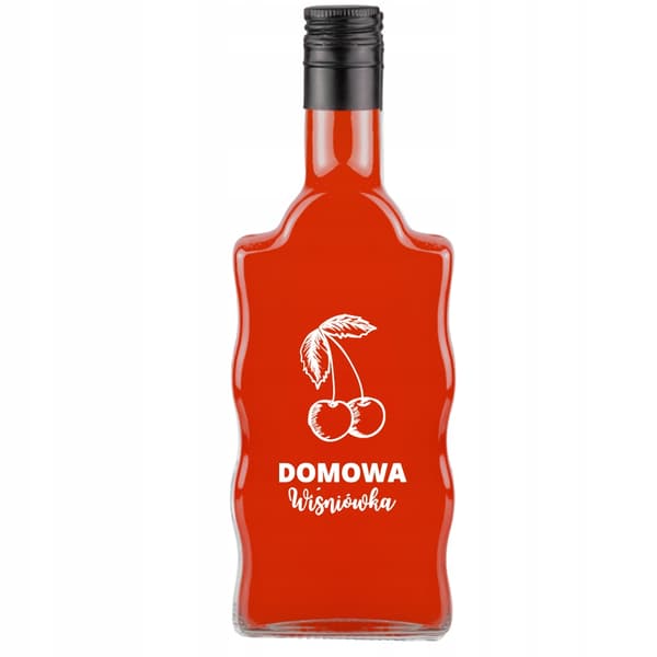 10x Wave-flaskor 500ml tryckta hemgjorda körsbärsvodkalikör alkohol