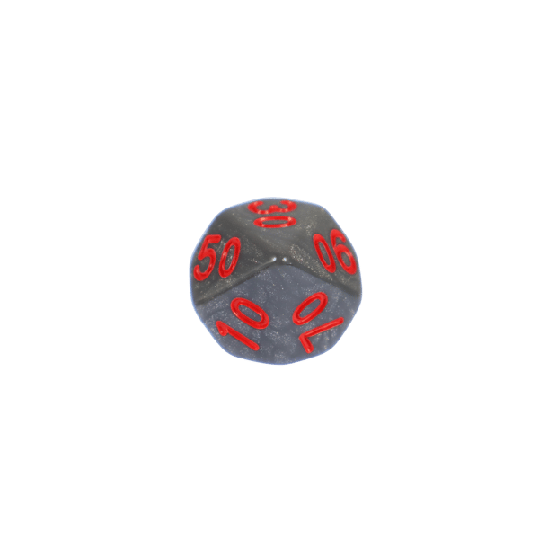 RPG Terning Ti-Sidet D10 Terning 00-90 Guardian Medallion