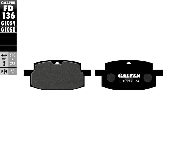 GALFER BREMSEKLODSER KH169 SEMI-METALLISKE