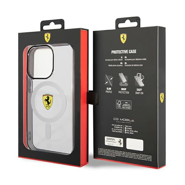 Ferrari Outline Magsafe - iPhone 14 Pro Max -kotelo (kirkas)