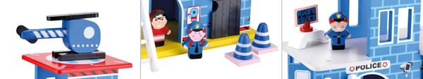 Polisstation i trä POLIS FÖR BARN