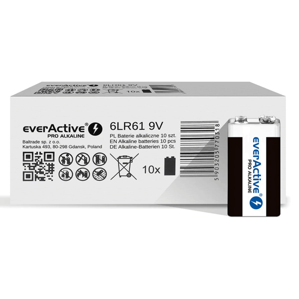 6LR61 10PAK EverActive Pro alkalinen