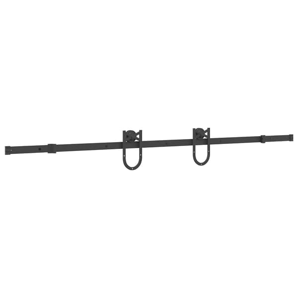 vidaXL monteringssystem til skydedør, 200 cm, stål, sort
