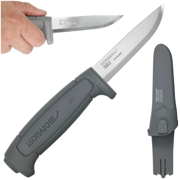 Morakniv Kniv Grå Rostfritt Stål 91mm Utomhus Bushcraft Basic 546 SE