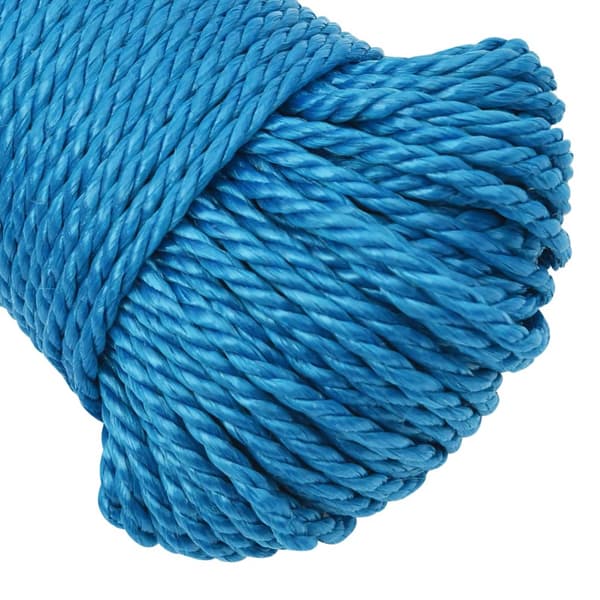 vidaXL Arbetsrep, Blå, 6 mm, 50 m, Polypropylen