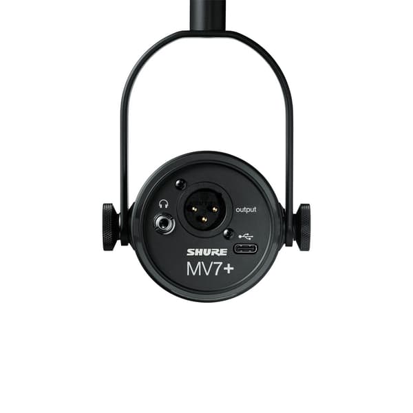 Shure MV7-K - XLR/USB-C Sort Voice-Over Mikrofon