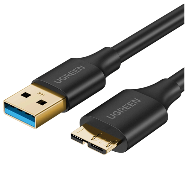 USB 3.0 - mikro-USB 3.0-kabel UGREEN US130 0,5m (svart)