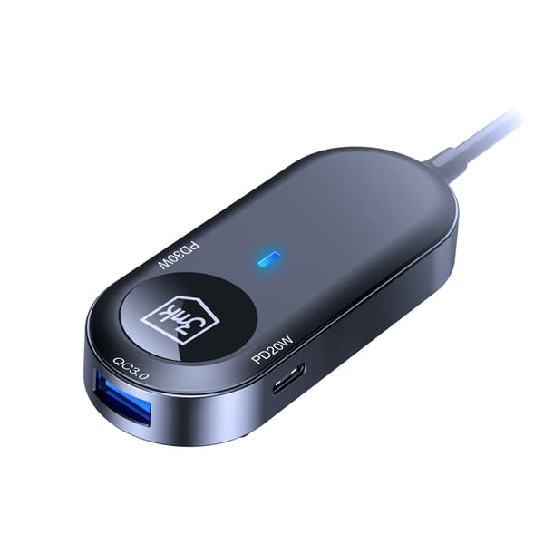 3mk Dobbelt Biloplader 135W PD QC PPS USB 2A4C Sort/Grå