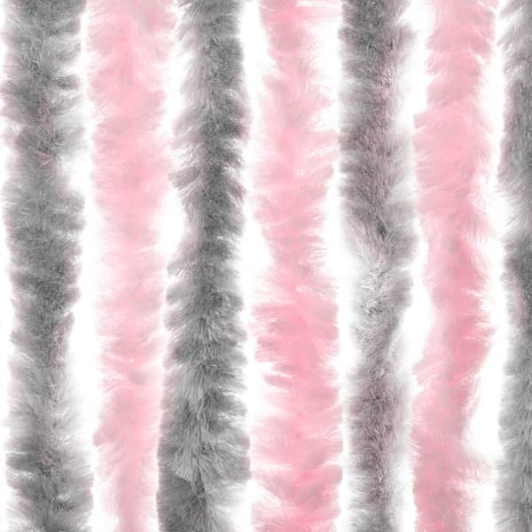 vidaXL Flugnät silverrosa 90x220 cm chenille