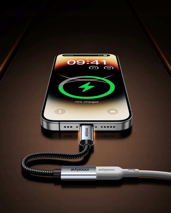 INNOSTYLE LIGHTNING USB-C OTG 3A ADAPTER TIL IPHONE 11 12 13 14