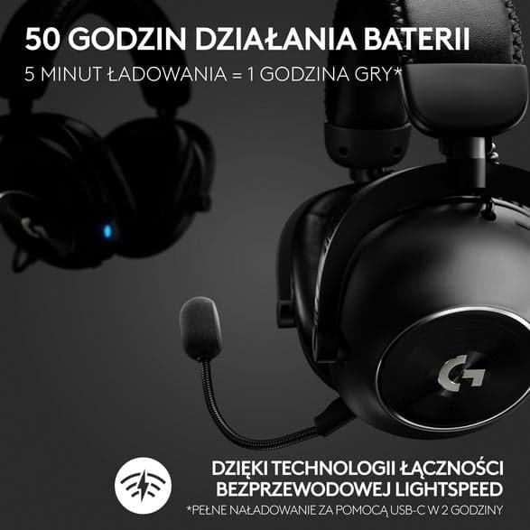 S headphones LOGITECH G Pro X2 Lightspeed Svart
