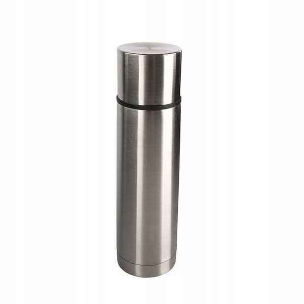 Termos i rostfritt stål för kaffe eller te, stor, silver, 1L, 1 st.