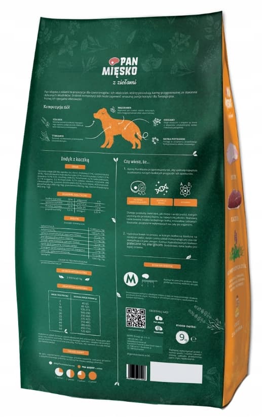Tørfoder til hunde Mr. Meat Kalkun med and M 9 kg