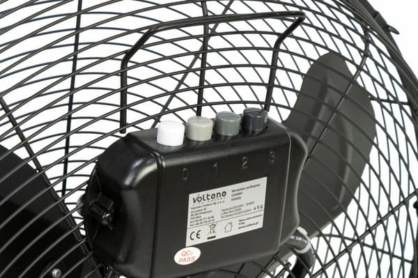 VOLTENO GULVVENTILATOR-CIRKULATIONSAPPARAT SORT 100W