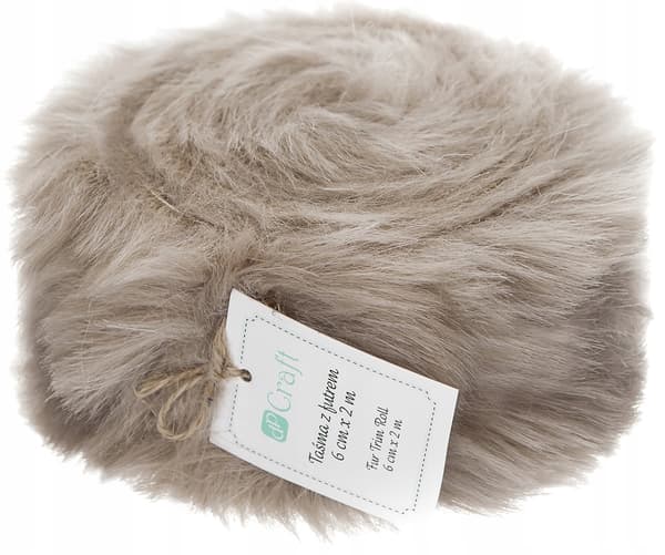 Beige turkissyötin rullalla 6 cm x 2 m