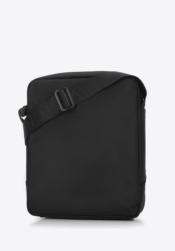 Wittchen herre messenger taske i to typer stof, sort, sort polyester