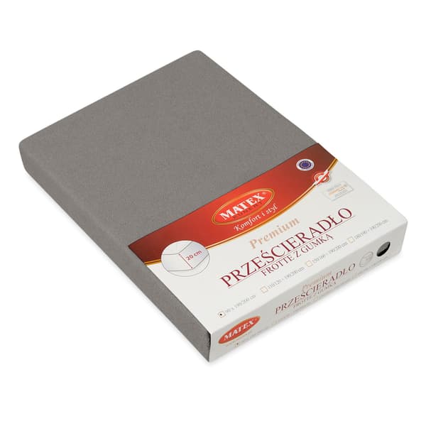 Frotee-aluslakana 150/160x190/200 CLASSIC Harmaa
